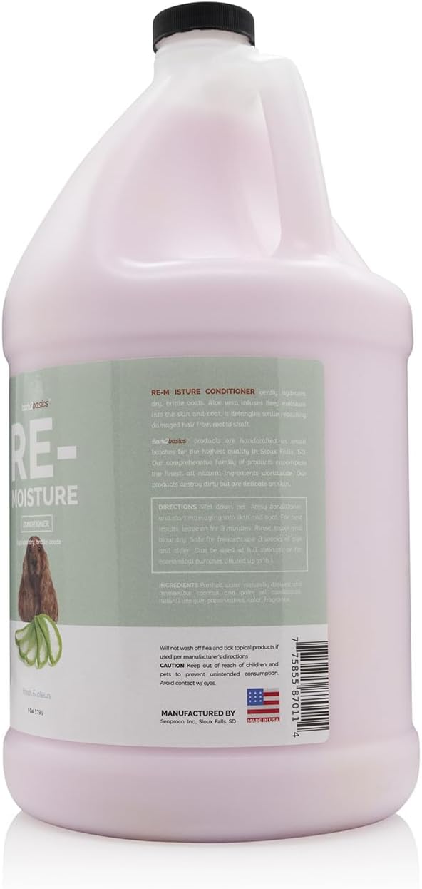 Bark 2 Basics Re-Moisture Dog Conditioner, 1 Gallon