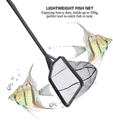 Net - Lightweight Nylon Fish Fishing Net with Plastic Handle