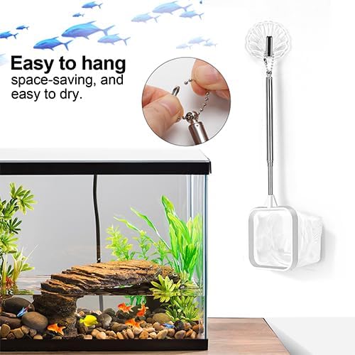 2-Pack 3-Inch Aquarium Net – Small Fish Tank Tool for Shrimp & Bettas