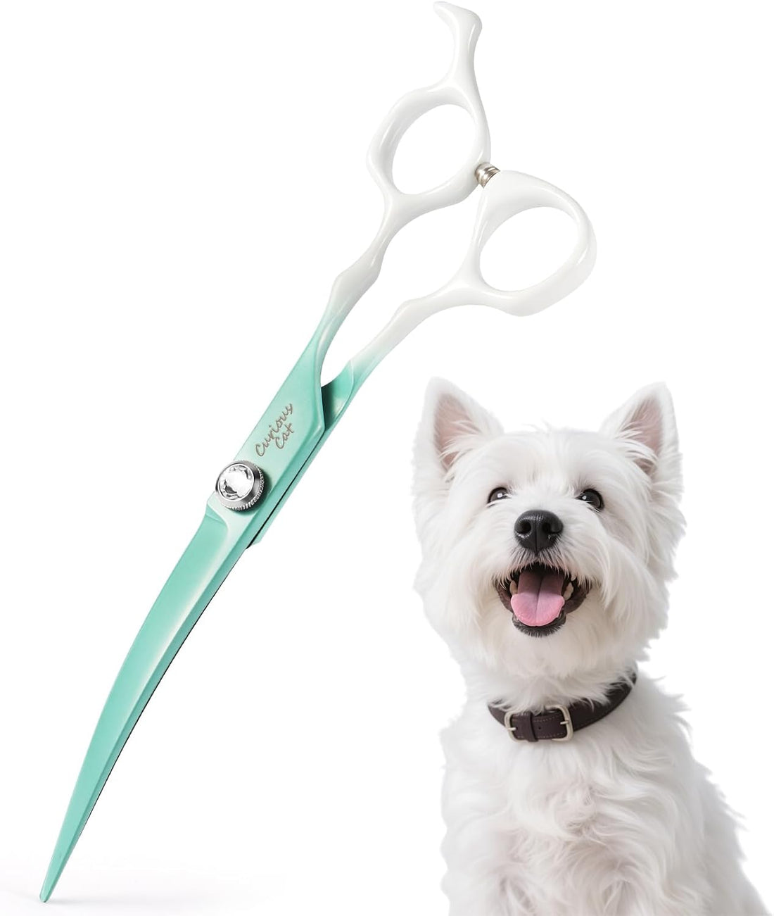 Curved Chunkers Scissors for Dog Grooming-7" Dog Grooming Scissors