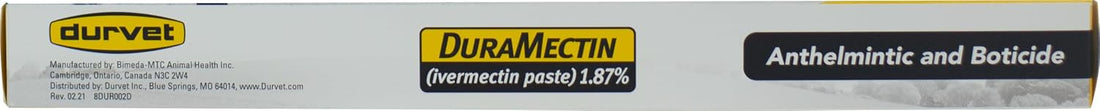 Duramectin (Ivermectin 1.87%) 6.08gm, 2 Count