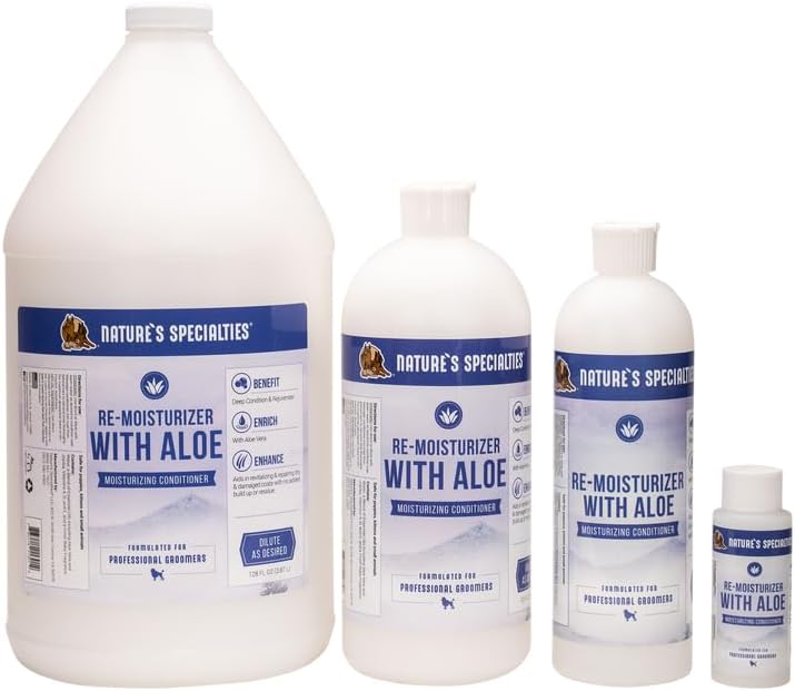 Nature's Specialties Re-Moisturizer with Aloe Dog Conditioner for Pets