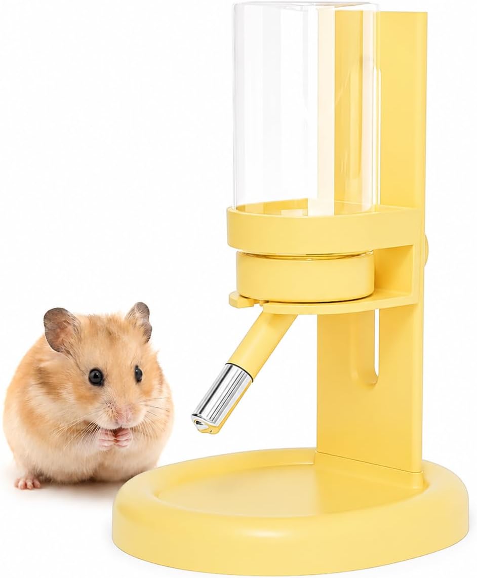 Hamster Water Bottle No Drip, 4oz Glass Small Animal Water Dispenser