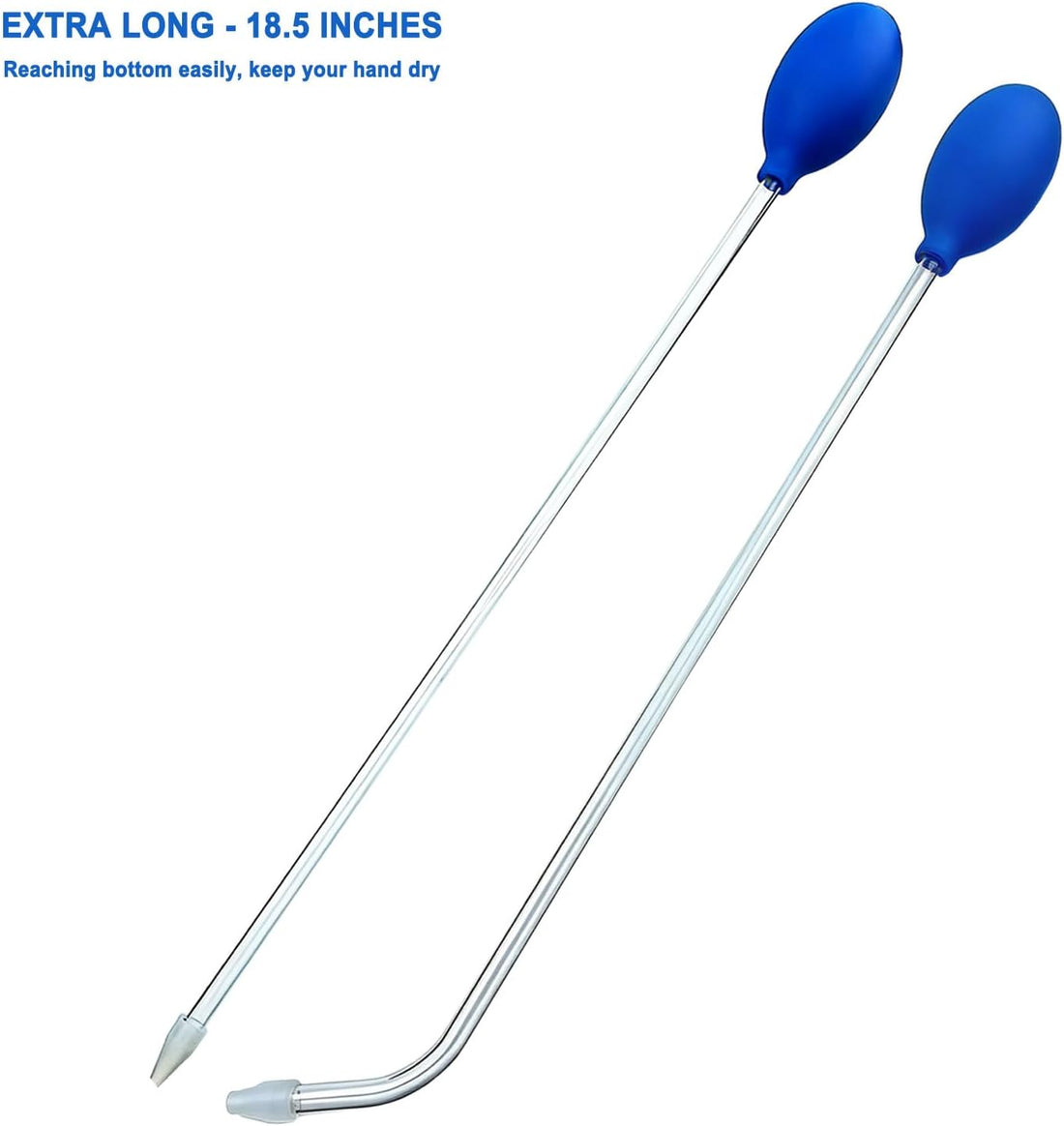 Coral Feeder with Extra-Long 18.5" Tube – Durable Leak-Proof Bulb