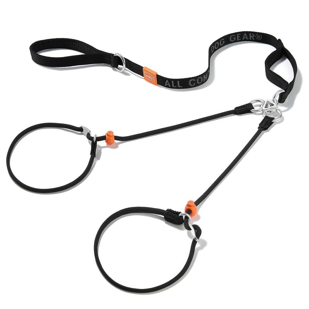 Howgo Double Slip Leash Slip Lead with Two Handles| Dual Dog Slip