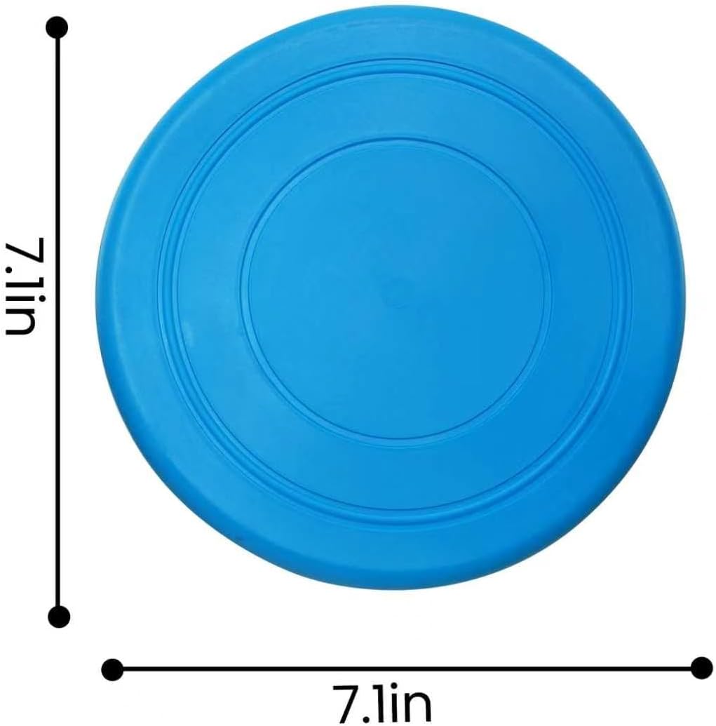 Dog Flying Disc, 2 Pack Dog Frisbee Toy Gift Set for Medium & Large
