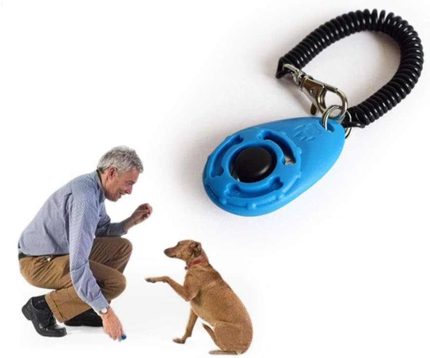 Ruconla- 4 Pack Dog Training Clicker with Wrist Strap