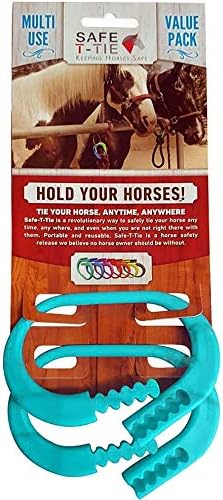 Quick Release Horse Trailer Tie 5 Breakaway Levels Black 2pc