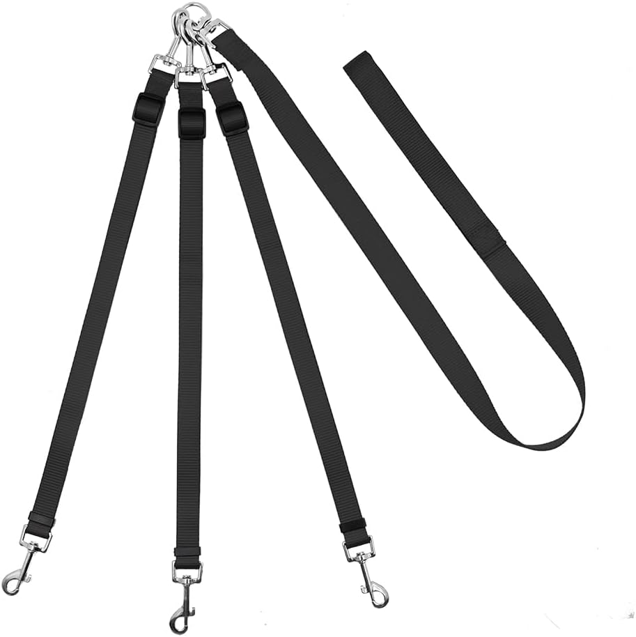 3 Dog Leash No Tangle，Asinpa，Double Dog Leash for Two Dogs，Triple Dog
