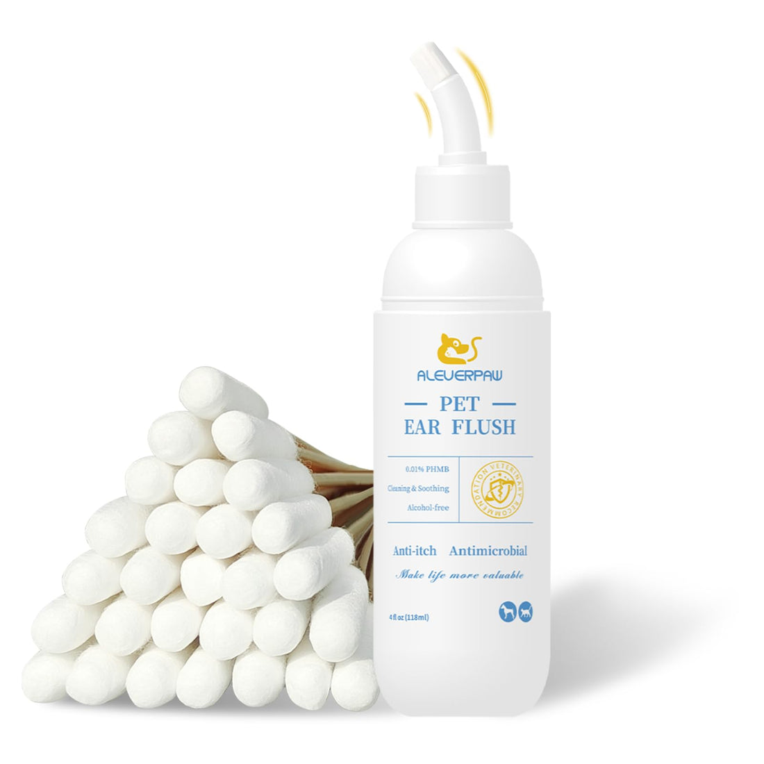 ALEVERPAW Tris Flush Cat & Dog Ear Cleaner
