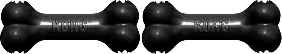 KONG Extreme Goodie Bone, Durable Natural Rubber, Black