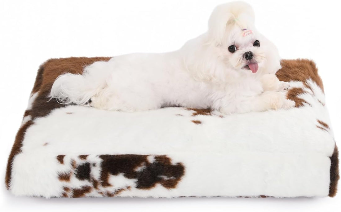 Bedfolks Waterproof Dog Crate Bed, Soft Kennel Mat, 23"x18"
