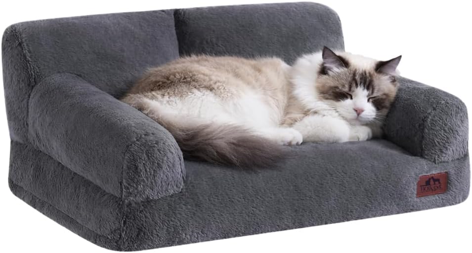 Hollypet Small Dog Large Cat Bed Puppy Couch Beds for Pets up to 25