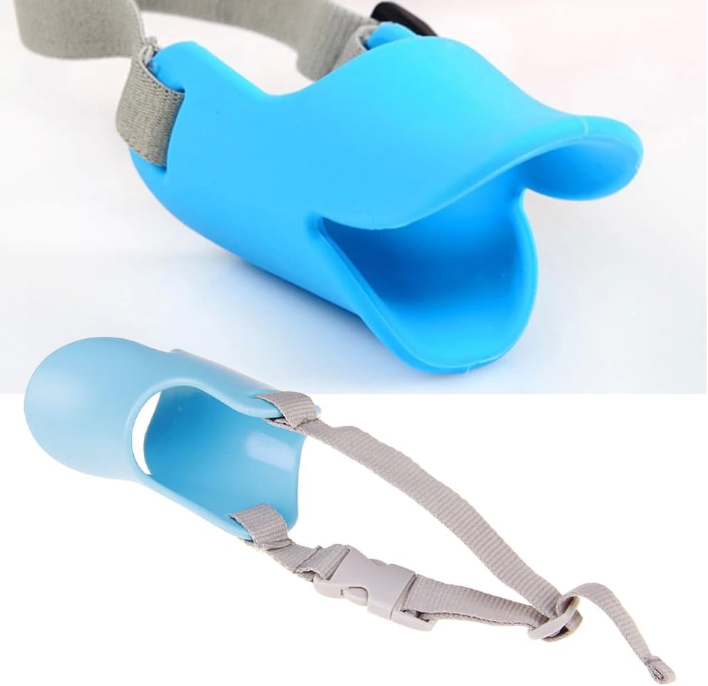 Dog Muzzle, Anti Bite Silicone Duck Mouth Shape Dog Mouth Covers