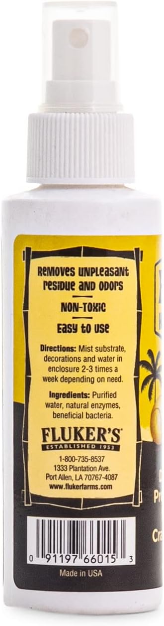 Fluker's Deodorizing Probiotic Spray for Hermit Crab Enclosures, 4 oz