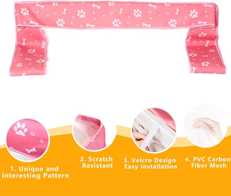 Dog Playpen Mesh Top Cover for 36" Inch Pet Playpen with 4 Panels