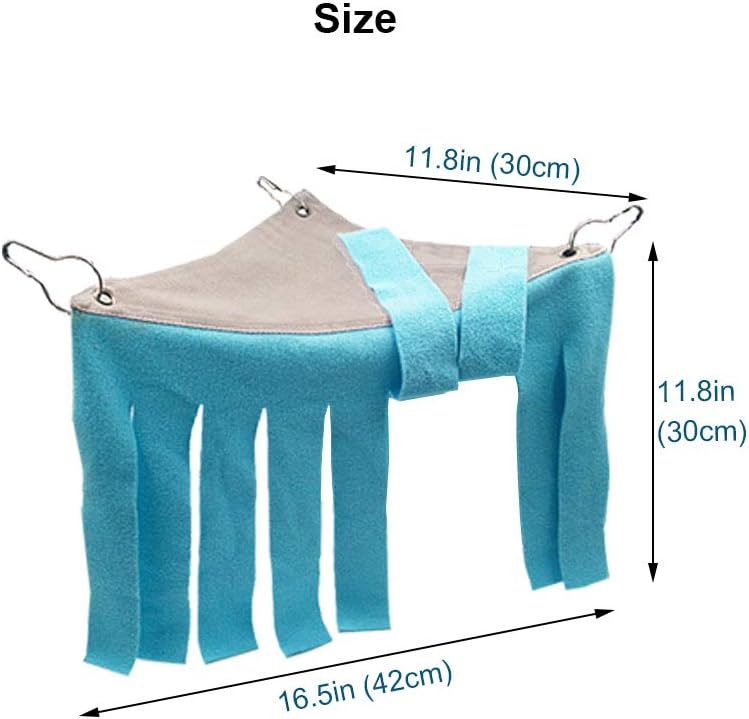 RIOUSSI Guinea Pig Hideout Hideaway Corner Fleece Toys Cage