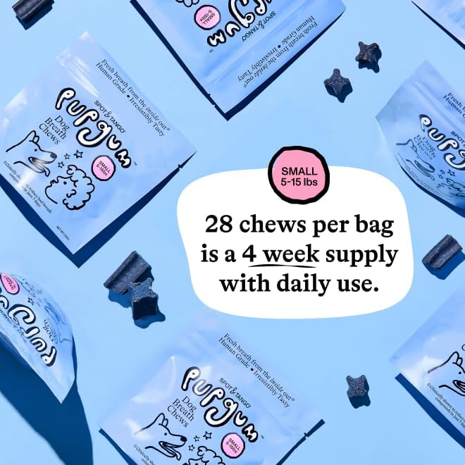 Spot & Tango PupGum Dog Dental Chews for Fresh Breath & Clean Teeth