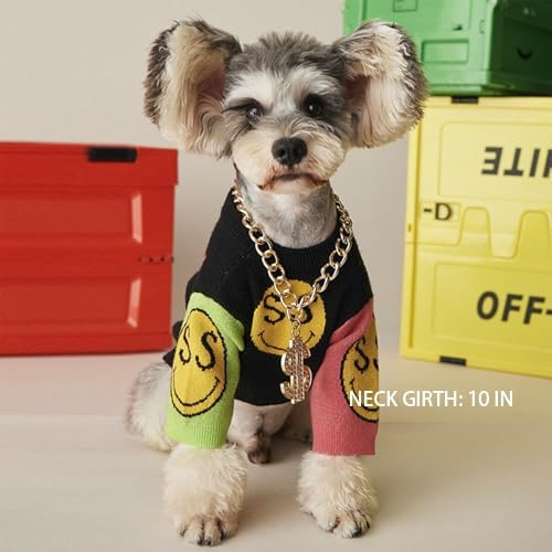 Cute Adjustable Pet Gold Chain with Dollar Pendant