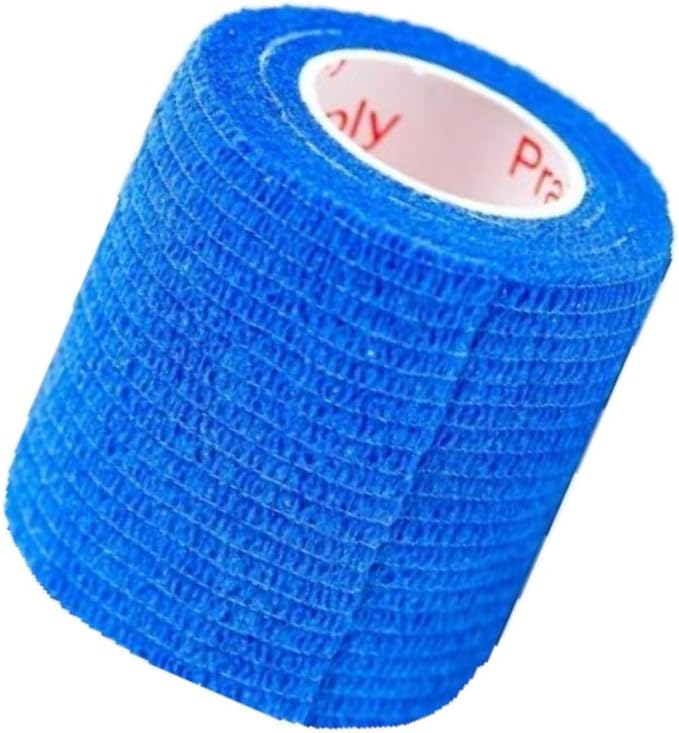 2 Inch Self Adhesive Bandage Wrap & Athletic Tape - 2Pk, Blue