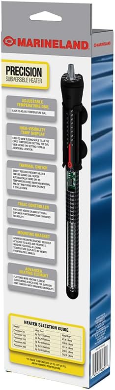 MarineLand 300W Precision Submersible Aquarium Heater