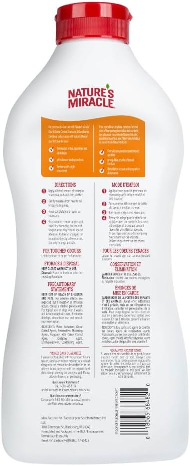 Nature's Miracle Skunk Odor Control Shampoo & Conditioner, 32 oz