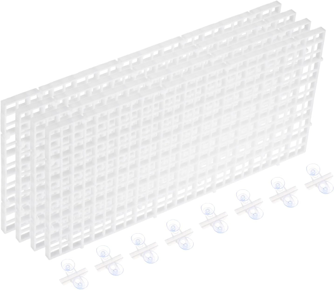 uxcell 4pcs Aquarium Fish Tank Divider 12x6 Crate Light Diffuser