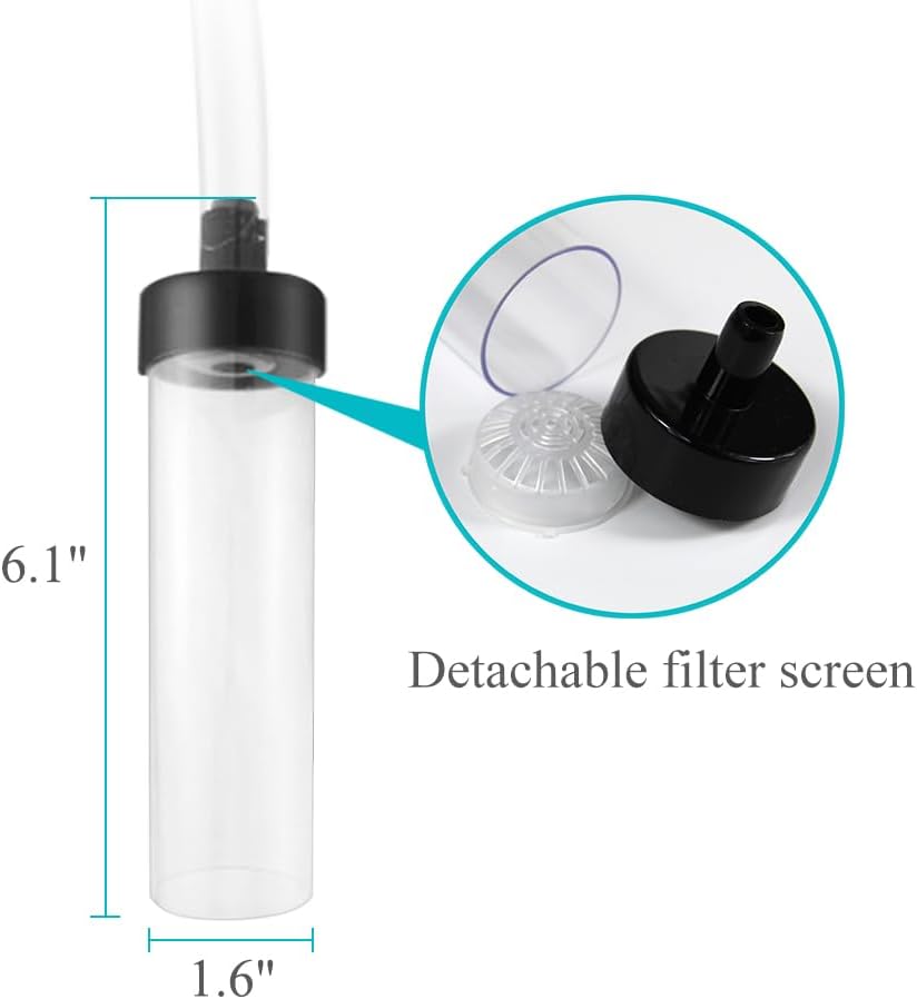 Laifoo 5ft-S Aquarium Siphon Vacuum Cleaner for Fish Tank Cleaning