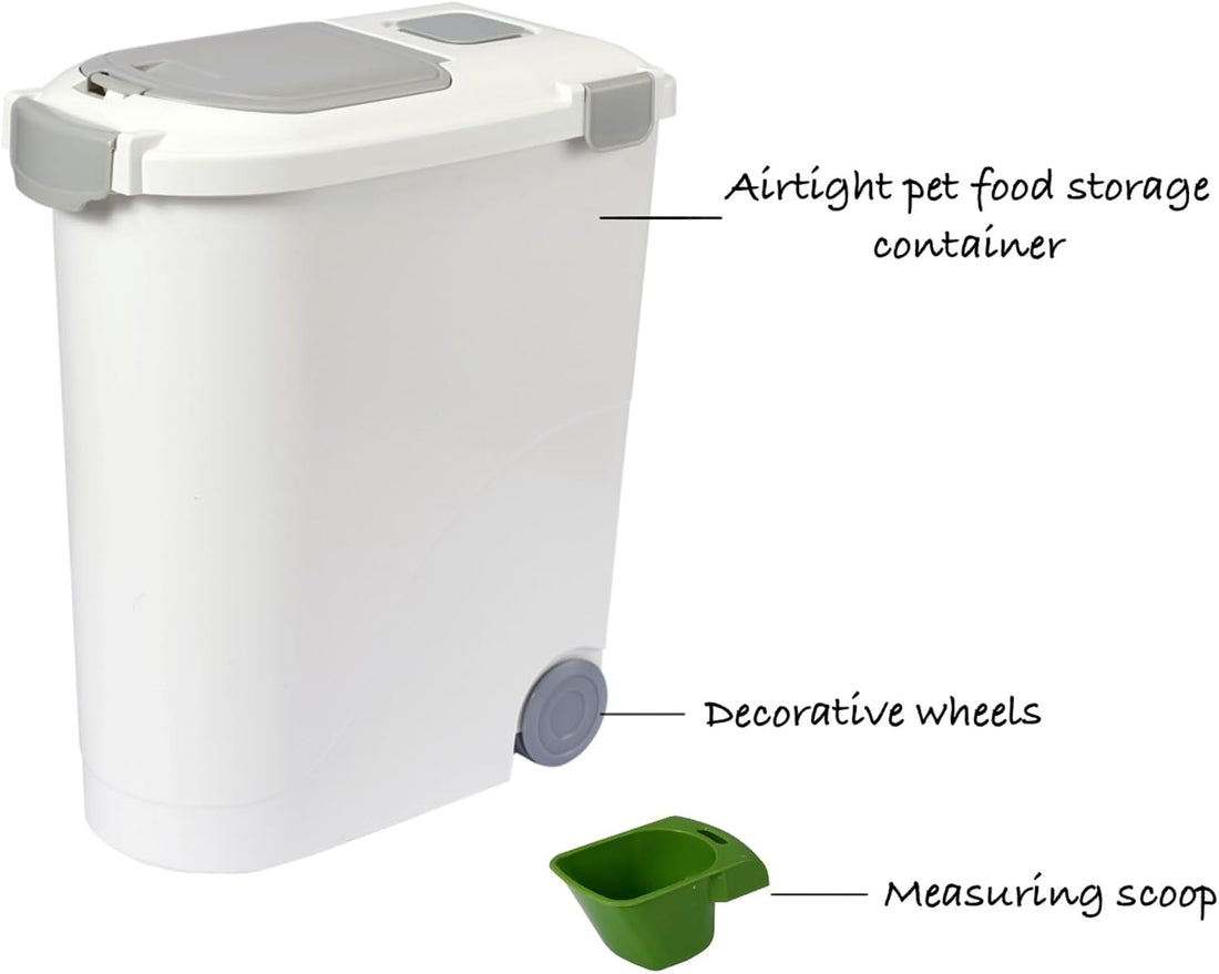 Airtight Pet Food Storage Container, Holds