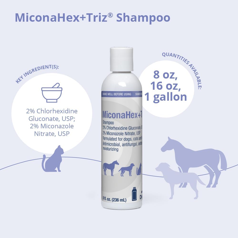 MiconaHex+Triz Shampoo for Dogs, Cats and Horses, Unscented