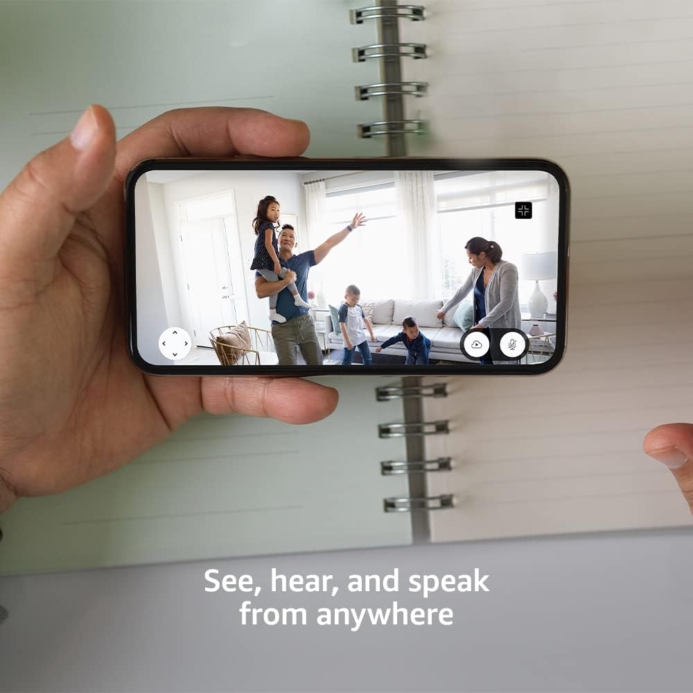 Blink Mini Pan-Tilt Camera, Rotating indoor plug-in smart security