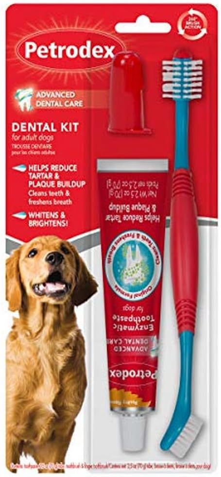 Petrodex Dog Dental Care Kit, Toothbrush & Toothpaste
