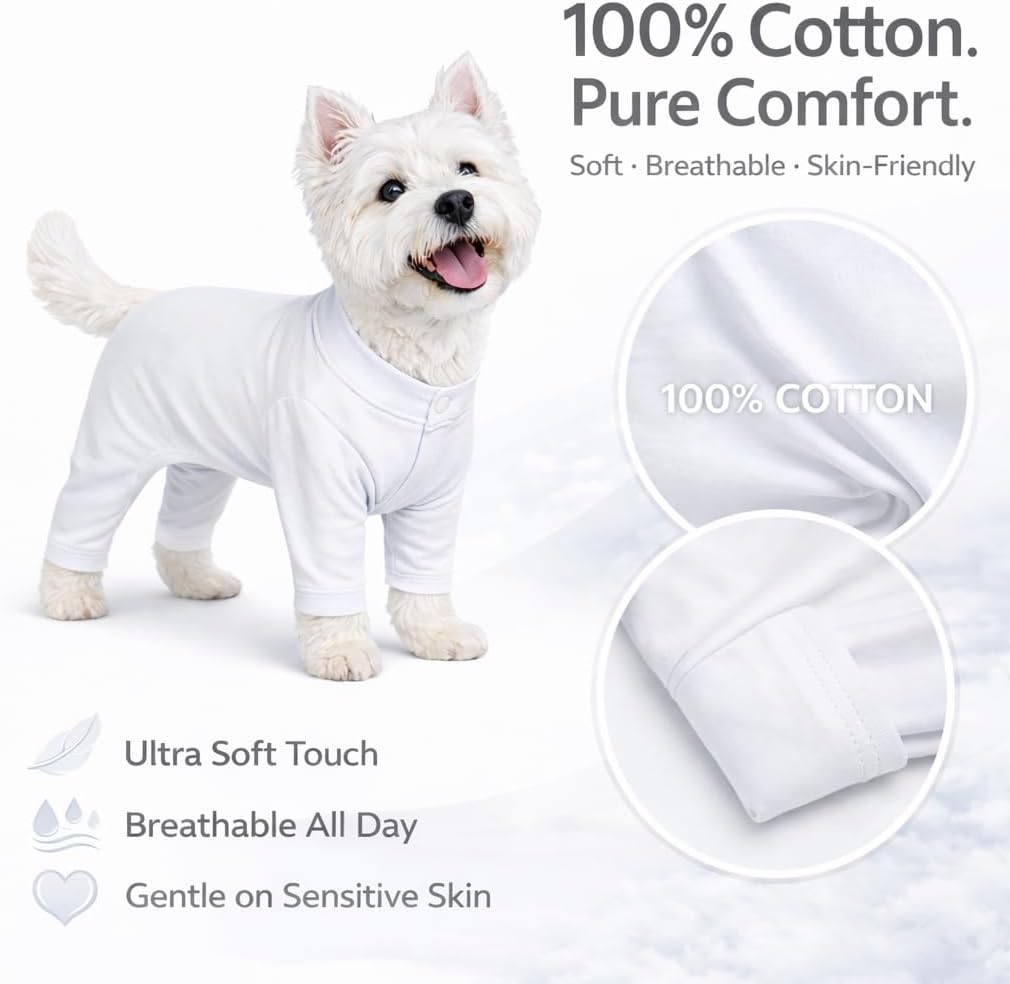 Lovelonglong Four Feet Dog Lightweight Pajamas