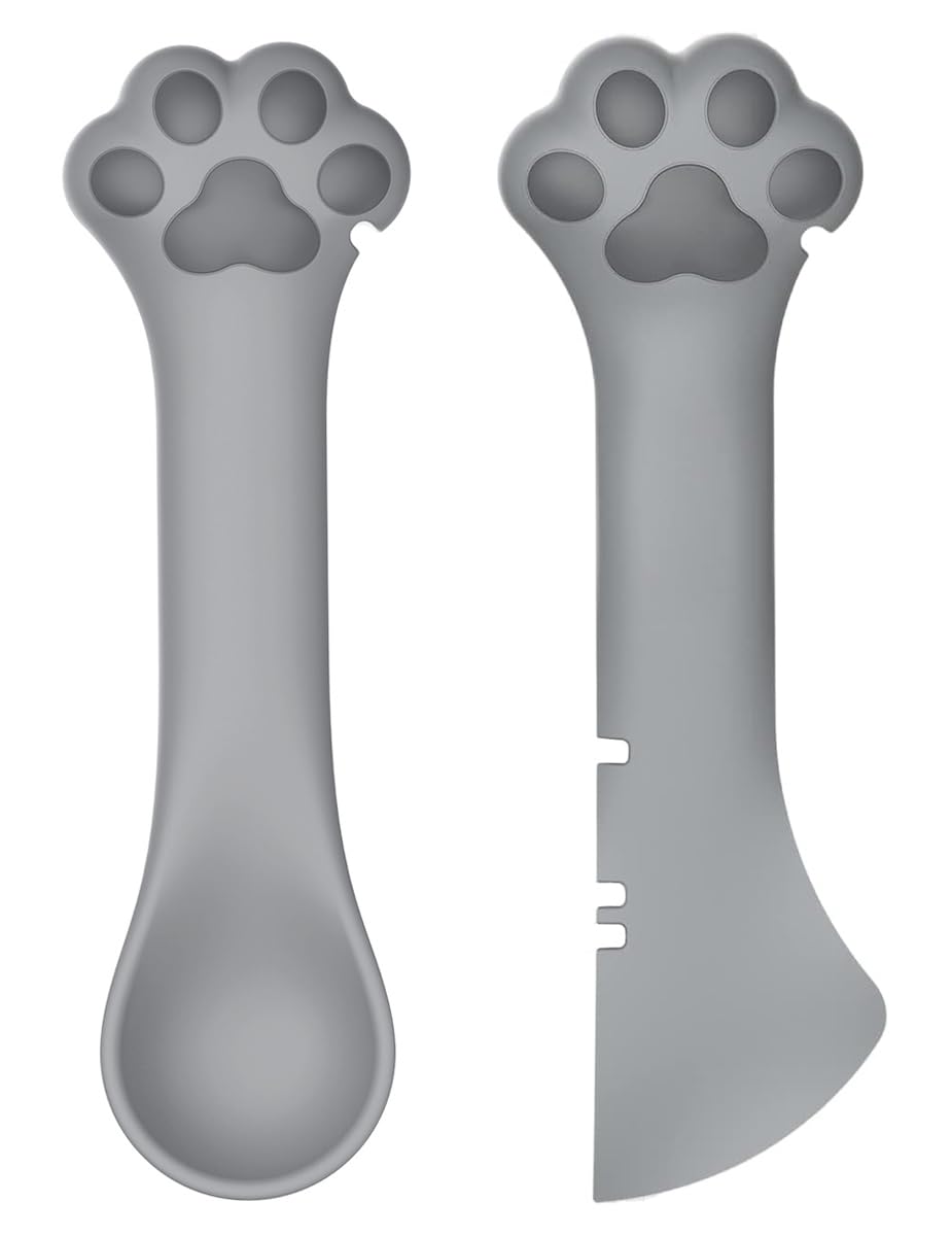Joyinjojo 2 Pack Dog Cat Food Spoon Spatula
