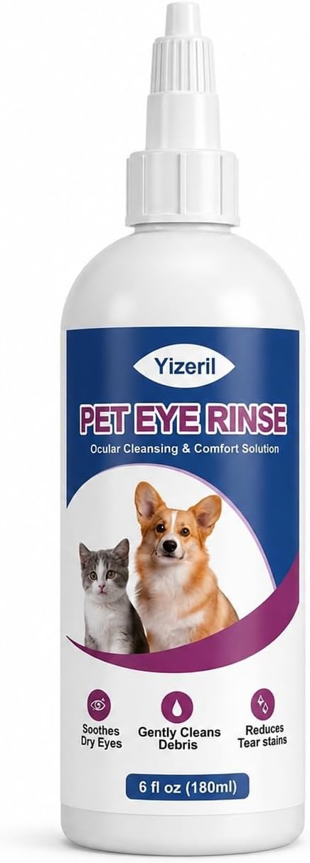 Dog Eye Wipes, 200 Count, Soft Round Tear Stain Pads