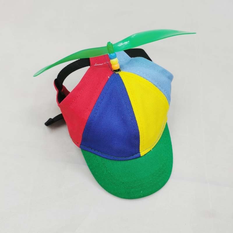 Propeller Pet Hats, Funny Helicopter Adjustment Green Hats for Dog