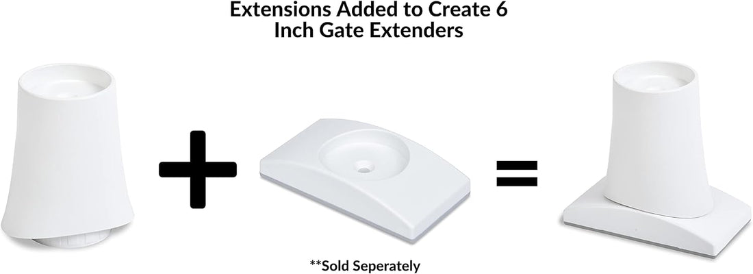 Wall Nanny 6 Inch Extension Accessories for Baby Gate Connect