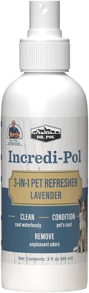 Dr. Pol 3-in-1 Waterless Pet Spray Odor Eliminator, Dog, Cat, Fresh