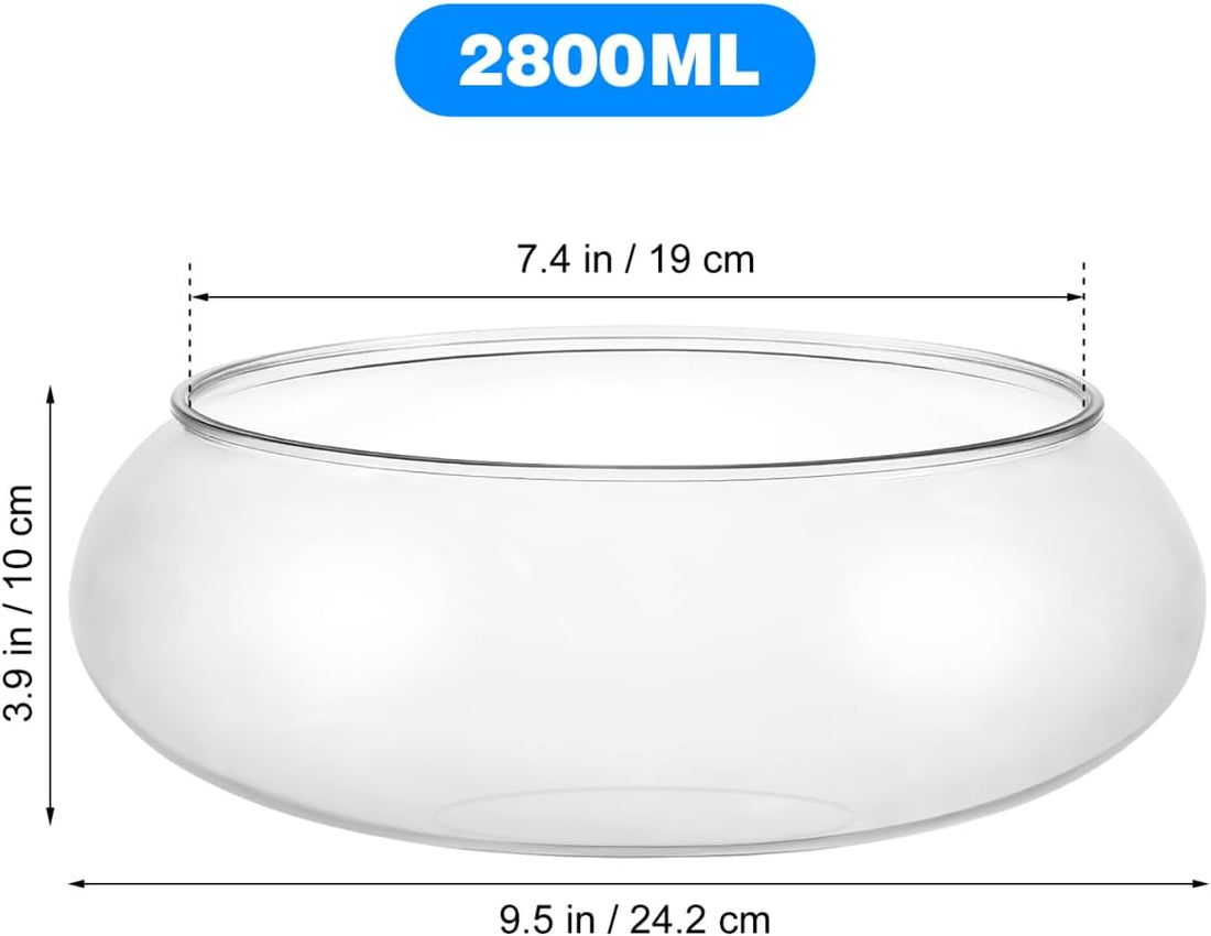 DECHOUS Transparent Aquarium Tank Clear Betta Tank for Desktop
