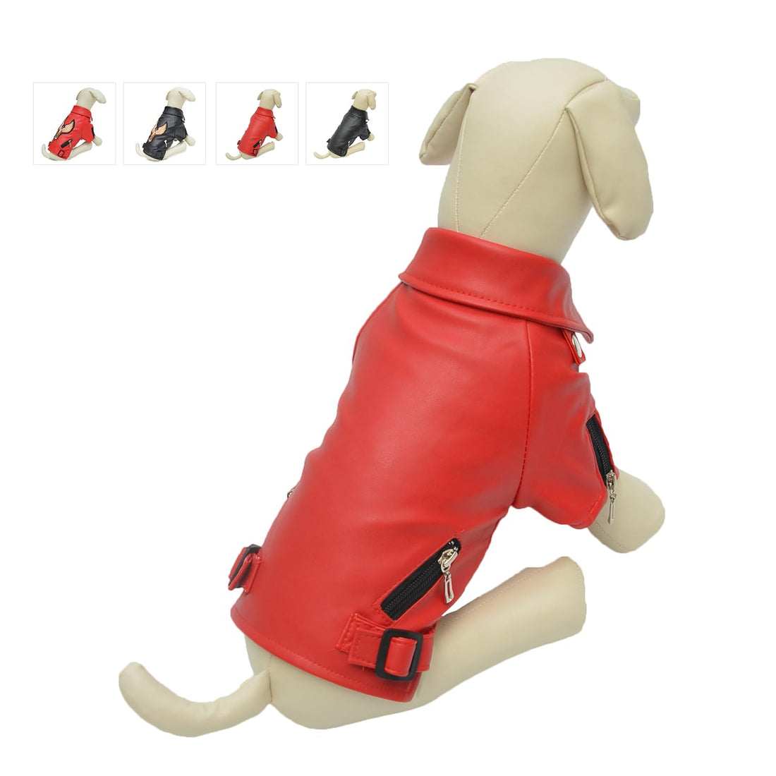 Lovelonglong Cool Dog Leather Jacket