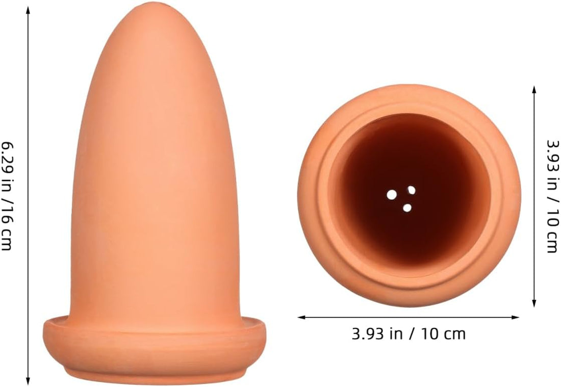 Sosoport Angelfish Spawning Cone Pottery Clay Light Brown