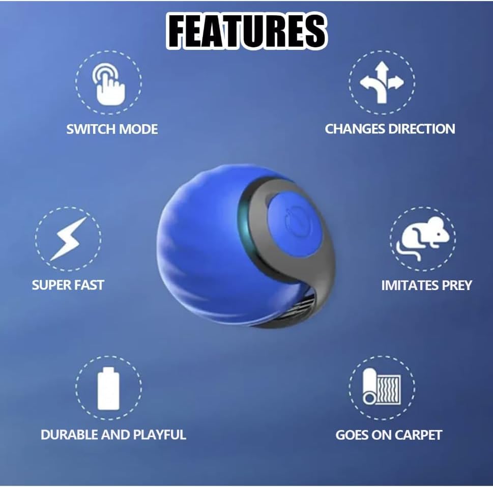 AMATFFUG 2 Packs Speediest Tail 2.0 Cat Toy,Interactive
