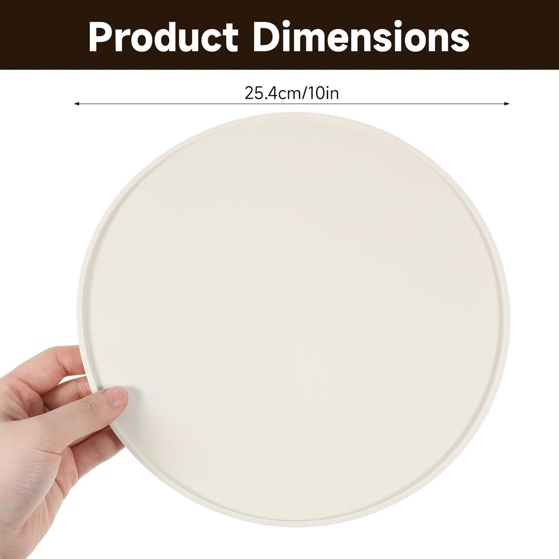 Round Silicone Pet Food Mats for Floor Waterproof