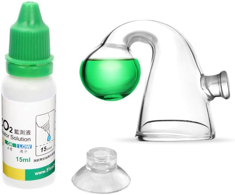Glass Drop Checker Kit with 15ml Co2 Checker Solution Monitor