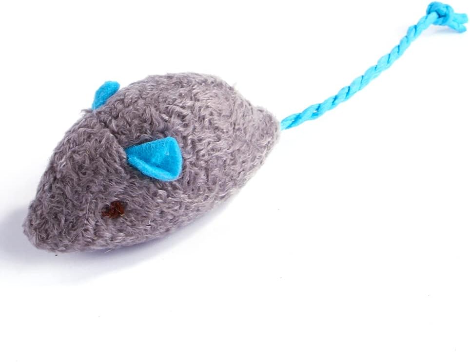 Q.Y.HOME Cat Toy Interactive Toy Plush Mouse Shaped Toy - (3 Pack)