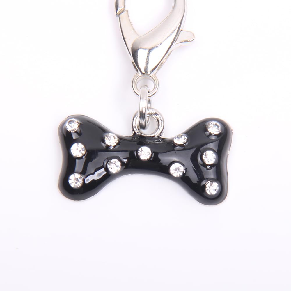 Bling Rhinestones Bone Charm Pendant Jewelry for Pet Dog Cat Puppy