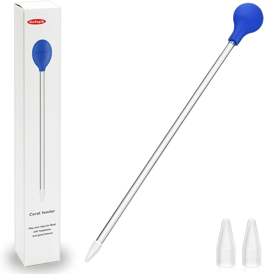18.5 in Long Pipette for Fish Tank Coral Food Feeder Long Syringe