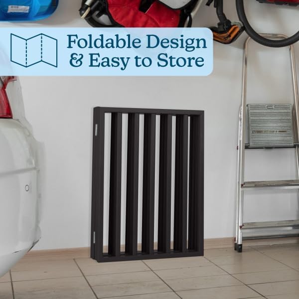 Pet Gate - 4-Panel Indoor Foldable Dog Fence for Stairs, Hallways