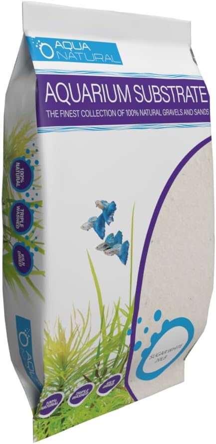 Aqua Natural Substrate, Sugar White Sand, 20lb
