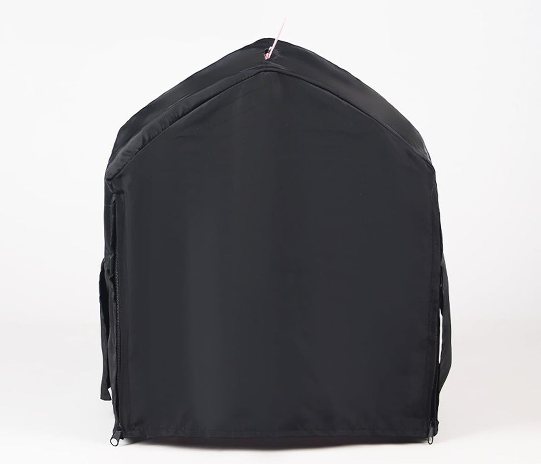 Bird Parrot Cage Cover with Dual Side Zippers, Blackout